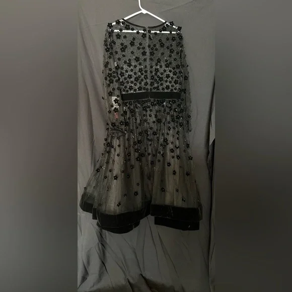 Mac Duggal 67007 NWT EMBELLISHED ILLUSION HIGH NECK LONG SLEEVE FIT & FLARE  - threedaughtersproperties.com